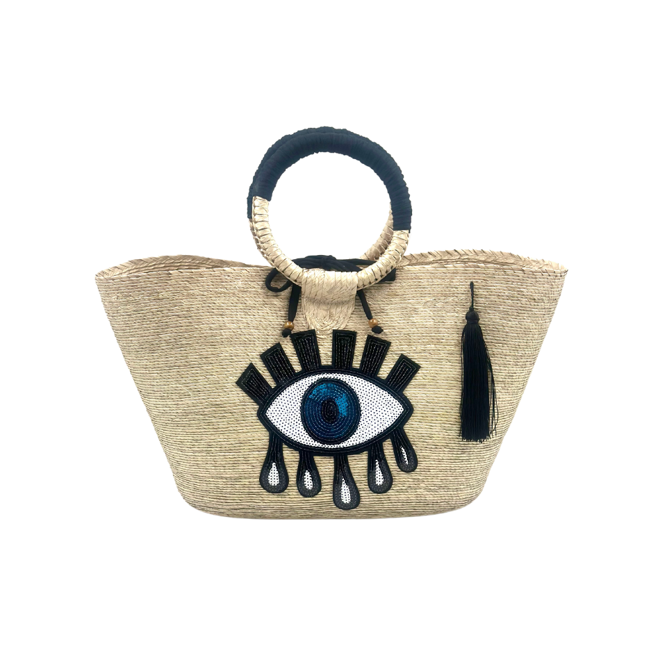 Turkish Eye Original Palm Leaf Bag