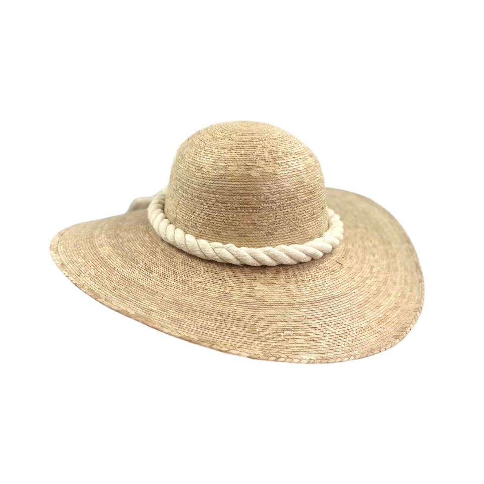 Nautical Rope Palm Leaf Hat