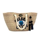 Nautical Rope Turkish Eye Palm Leaf Bag