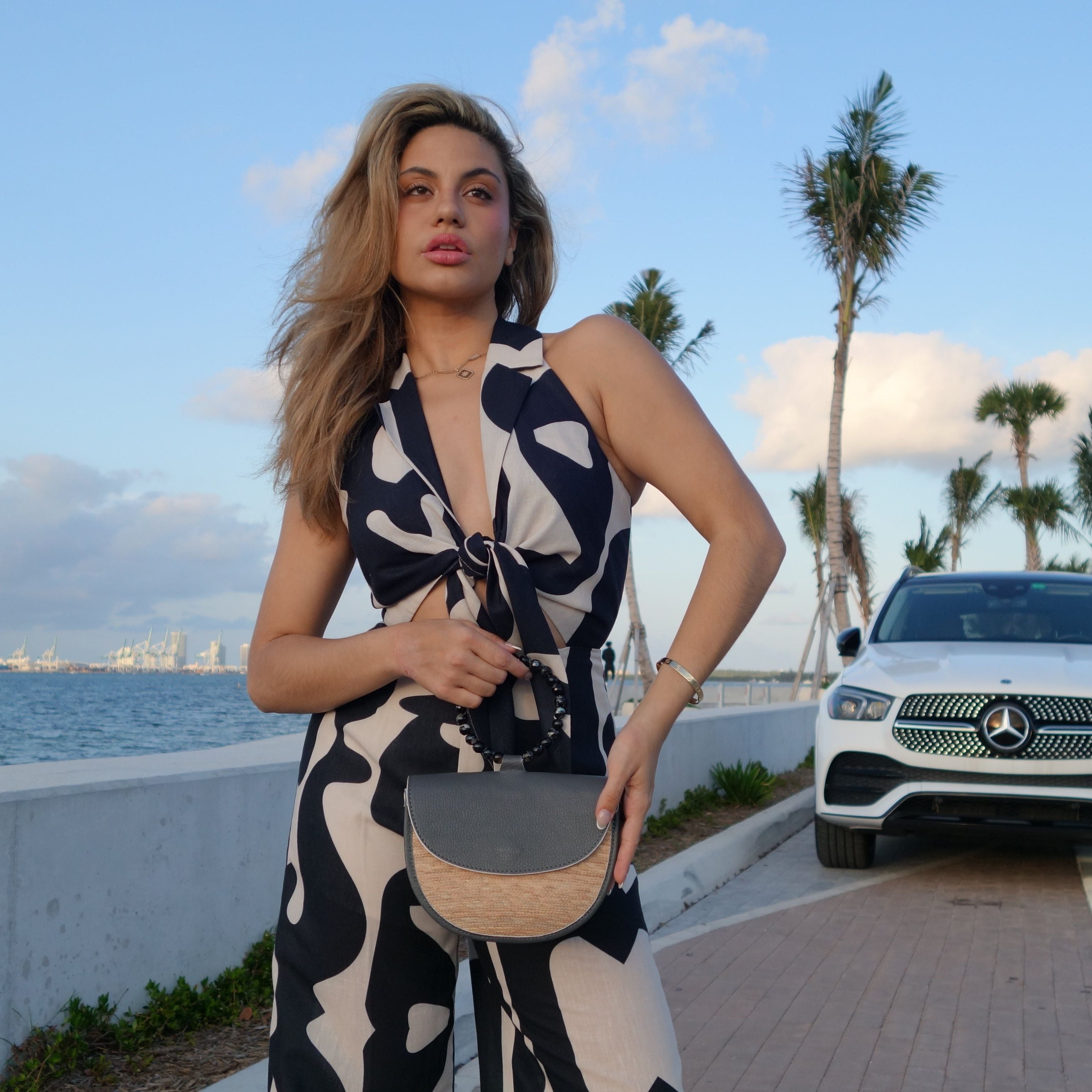 Ibiza Mini Leather Evening Bag
